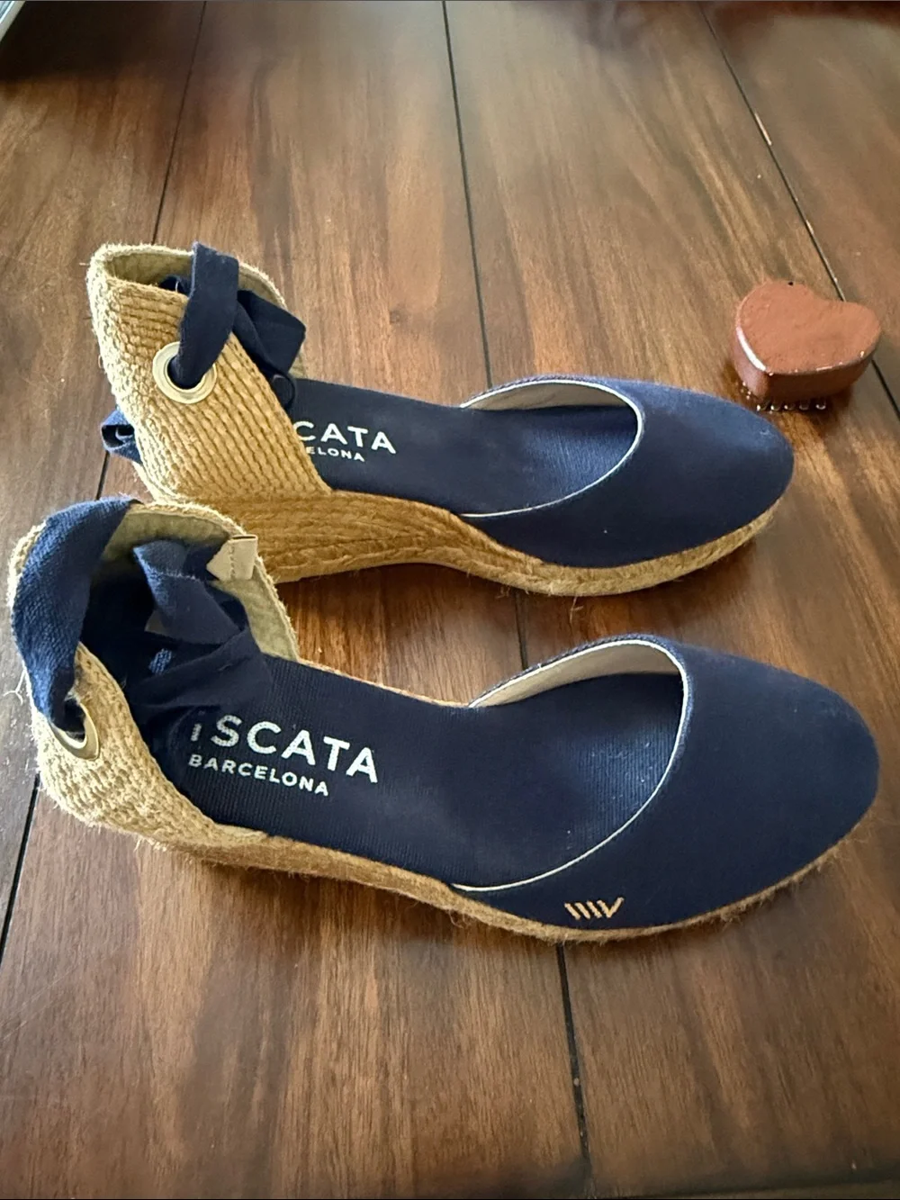 Sagaro Canvas Espadrille Wedges organic cotton Sz Eu‎ 38 US 7